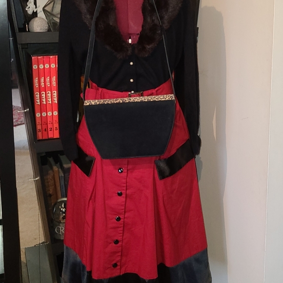 Vtg. Pinup Imported Lepoard Print Purse - Picture 2 of 7